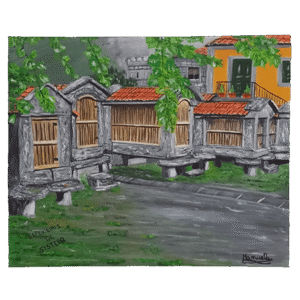 Pintura Acrílico Sobre Tela - Espigueiros